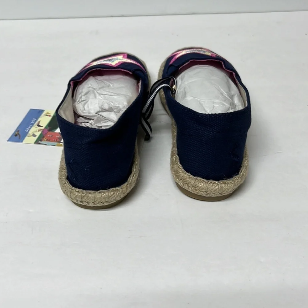 JOULES girls, espadrille, boat shoe multi star little kid size 11